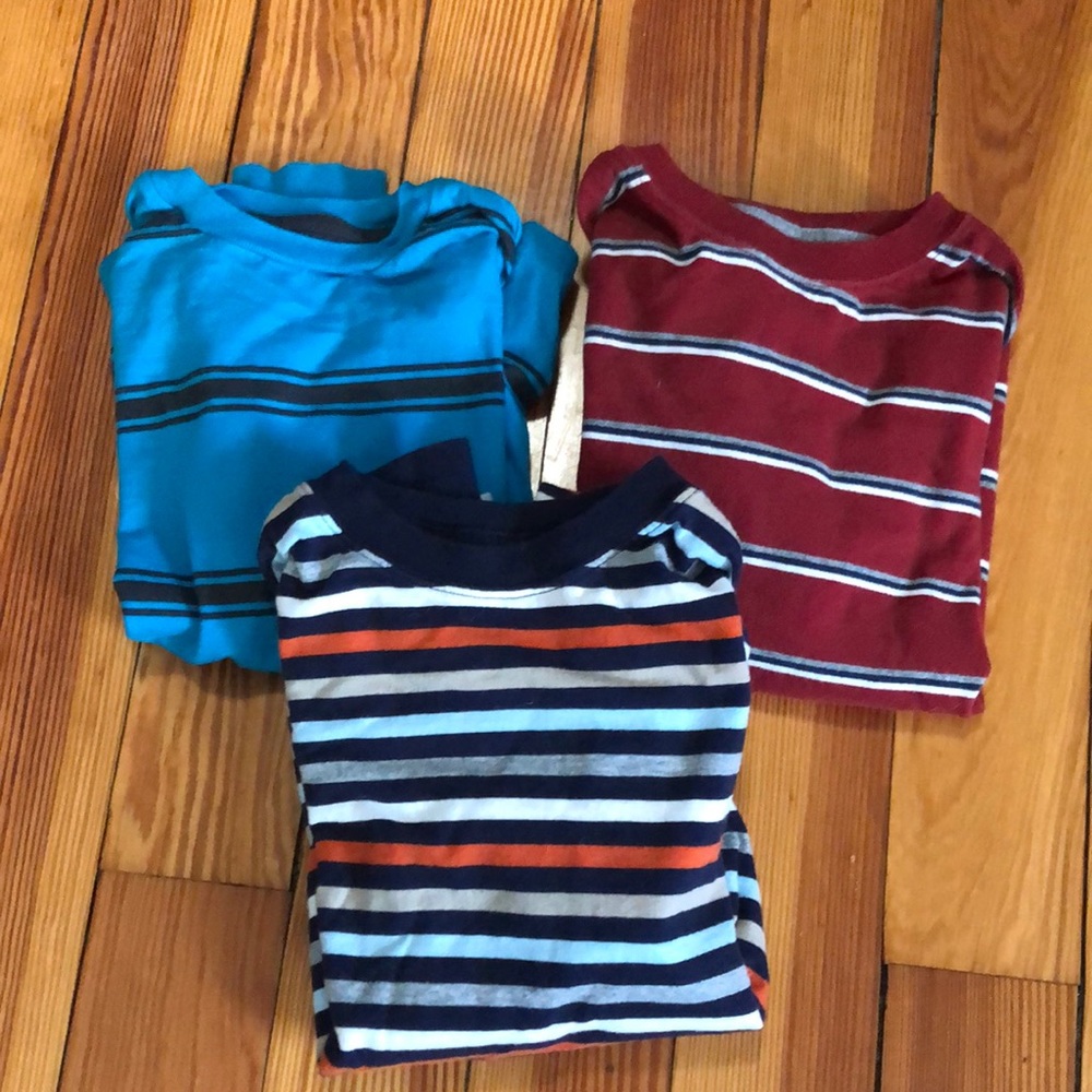 Boys striped long sleeve t-shirts